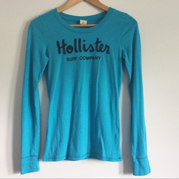 Hollister Blue Long Sleeve T… - Picture 2 of 3